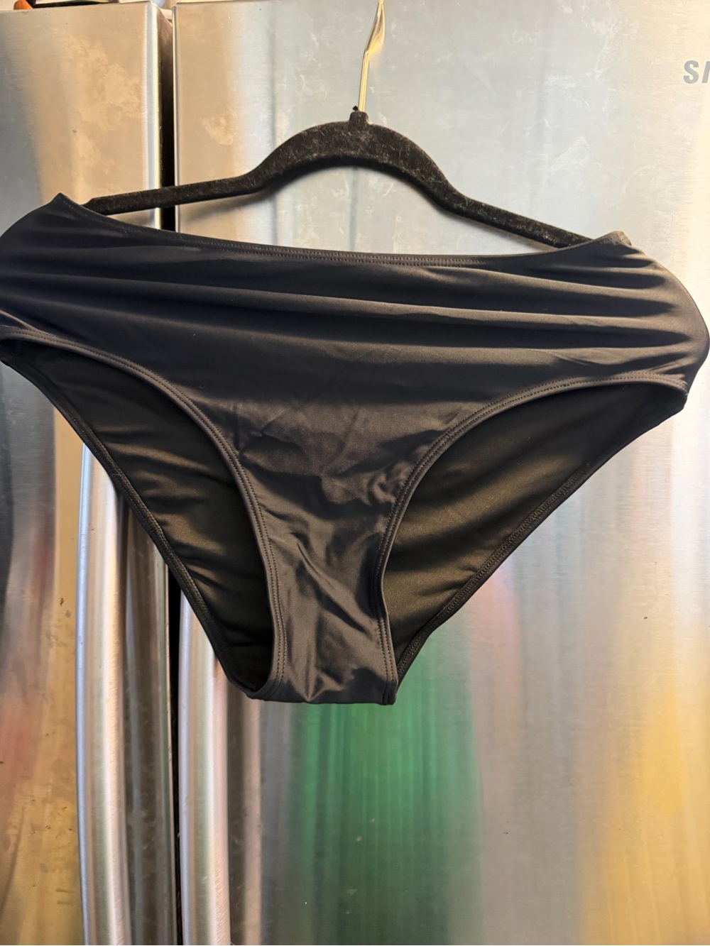 Classic Black High-Waist Bikini Bottom - Women's Swimwear